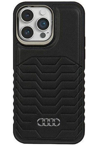 OEM Husă spate Piele sintetică / Piele / Plastic Negru (iPhone 14 Pro) Cod: A...