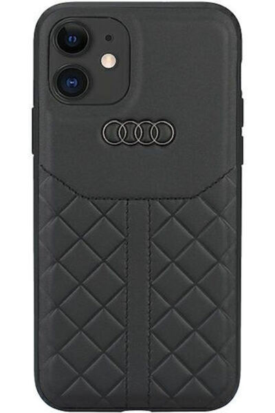 Audi Πίσω Κάλυμμα Δερμάτινο / Πλαστικό Μαύρο (iPhone 11) Κωδικός: AU-TPUPCIP1...