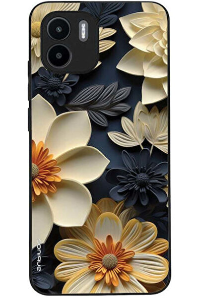 Other Θήκη Sonique Σειράς 3D Λουλουδιών για Xiaomi Redmi A1 Redmi A2 Εκρού