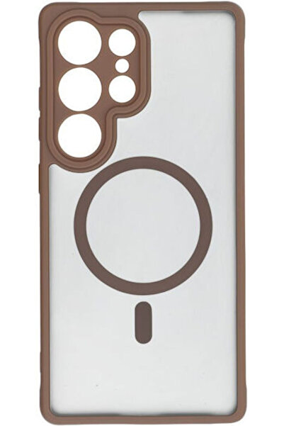 OEM Πλήρως Ματ Πλαστική Καφέ Πίσω Θήκη Mag Cover (Galaxy S25+)