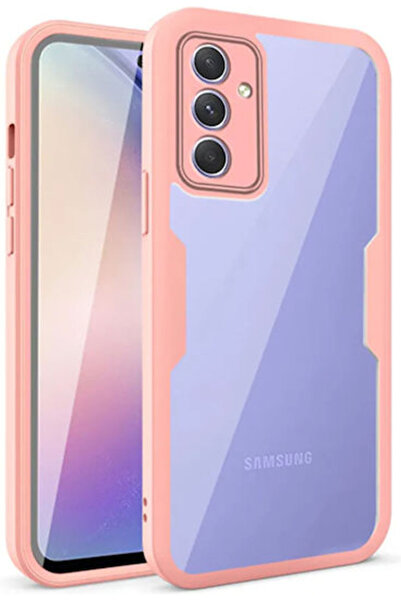 Techsuit ColorVerse 360 Πλήρης Κάλυψη Σιλικόνης Ροζ (Galaxy A54)