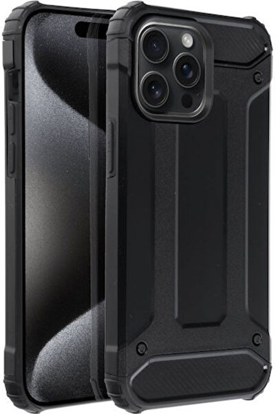OEM Πίσω Κάλυμμα Πλαστικό / Σιλικόνης Μαύρο (iPhone 15 Pro Max)