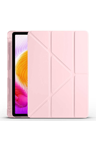 Fuchsia Redmi Pad SE 8.7 inç Uyumlu Kalem Bölmeli Uyku Modlu Katlanabilir Tri...