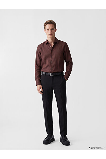 LC Waikiki Black Regular Fit Men's Trousers