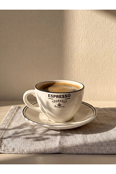 LC Waikiki Esvab • Modern & Distinctive Printed Ceramic Coffee Cup 210 ml