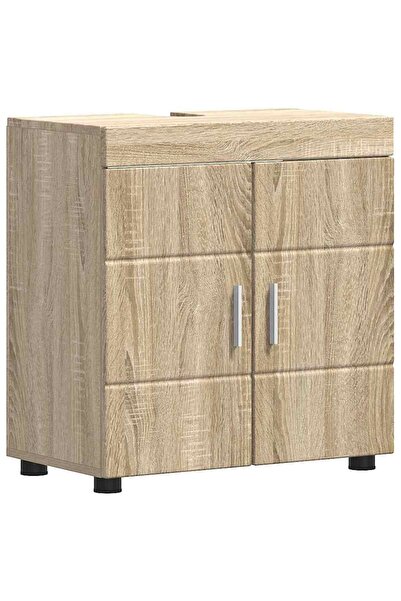 vidaxl TULUM bathroom cabinet Top Bottom Set Sonoma Oak 60 x 34 x 63 cm
