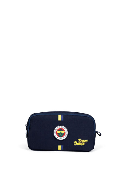 Fenerbahçe Lisanslı Çubuk Desen Baskılı Logolu Kalemlik - Lacivert 2 Bölmeli ...
