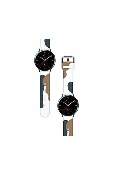 Hurtel Moro Λουράκι Σιλικόνης Μαύρο Καμουφλάζ (1) (Galaxy Watch 42mm)