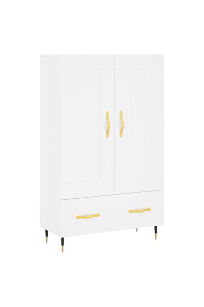 vidaxl Dulap înalt, alb, 69,5x31x115 cm, lemn prelucrat