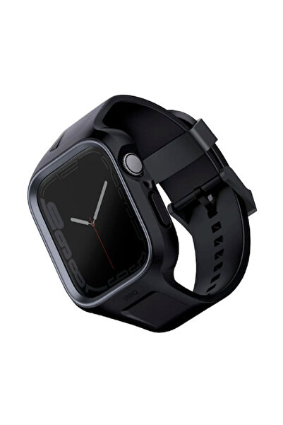 uniq Monos Unibody Λουράκι Σιλικόνης Μαύρο (Apple Watch 44/45/46mm/Ultra 49mm...