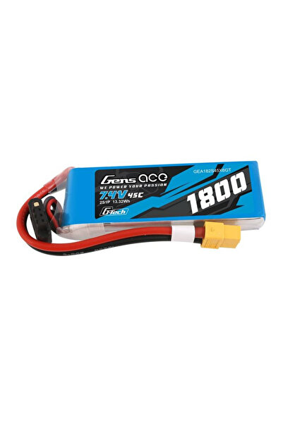 GENS ACE Baterie Lipo 1800mAh 7.4V 45C 2S1P XT60 Pentru Modele RC Cu Capacita...