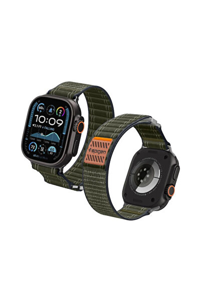 Spigen Υφασμάτινο λουράκι πράσινο (Apple Watch 44/45/46mm/Ultra 49mm)