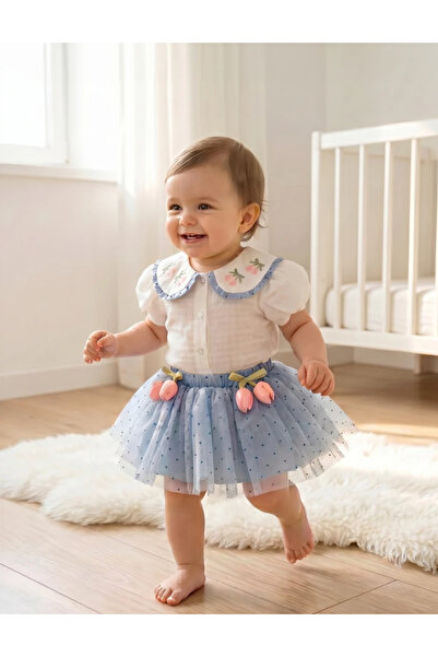 Cumino Cmn3889 Baby Girl Blue Set