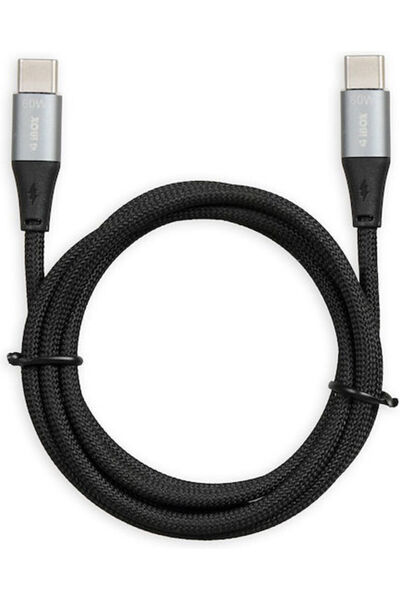 İbox Καλώδιο USB 2.0 USB-C αρσενικό - USB-C 60W Μαύρο 1μ (IKUTC1B)