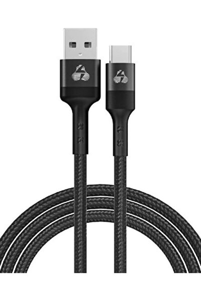 POWERTECH Πλεγμένο Καλώδιο USB 2.0 USB-C Αρσενικό - USB-A 60W PD Μαύρο 0.6μ P...