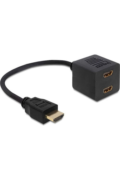 DELOCK Μετατροπέας HDMI αρσενικό σε HDMI 2x θηλυκό 1 τεμάχιο 65226