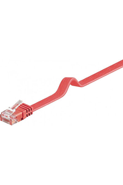 goobay Επίπεδο Καλώδιο Ethernet U/UTP Cat.6 Gigabit 1μ Κόκκινο Κωδικός: 96400