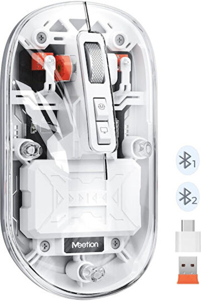 MeeTion MT-BTM005 Ασύρματο ποντίκι Bluetooth Λευκό