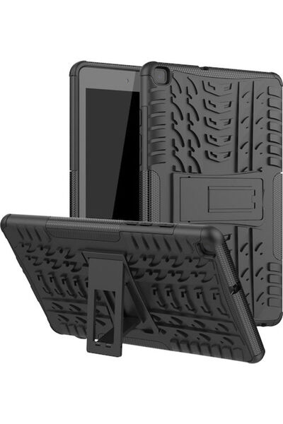 Other Sonique Defender Ανθεκτική Μαύρη Θήκη Πλάτης για Galaxy Tab A 8.0 2019