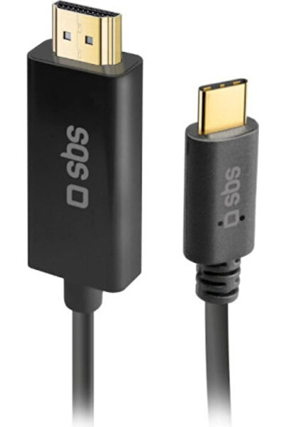 SBS Καλώδιο HDMI Αρσενικό - USB-C Αρσενικό 1.8μ Μαύρο Κωδικός: CABLETCHDMI18K
