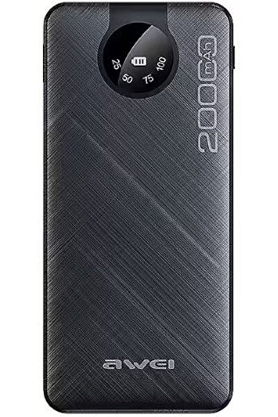 AWEI P134K Power Bank 20000mAh με θύρα USB-A και θύρα USB-C Μαύρο