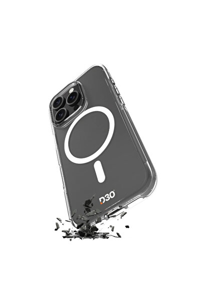 Puro Husă transparentă anti-șoc D3O pentru Magsafe, pentru iPhone 16 Pro