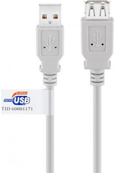 goobay Καλώδιο USB USB-A σε USB-A 3μ Γκρι Jab-853463