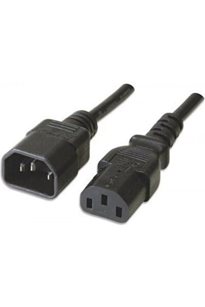 MANHATTAN Καλώδιο IEC C14 - IEC C13 1μ Μαύρο (352673)
