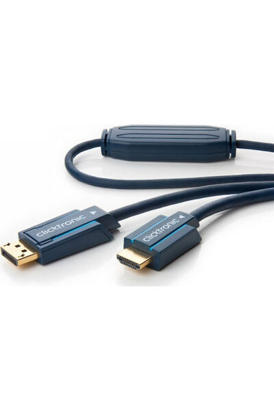CLICKTRONIC Καλώδιο DisplayPort αρσενικό - HDMI αρσενικό 2μ Μπλε ()