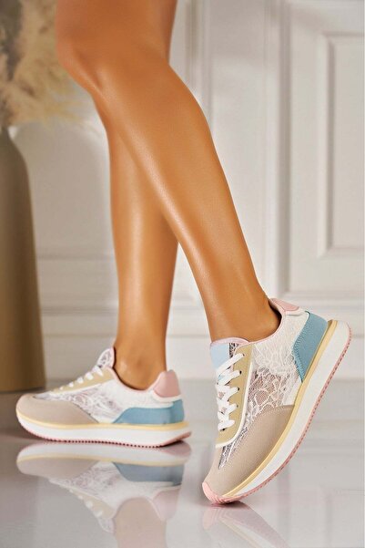 Joana Women's Color Faux Suede Sneakers Kevya