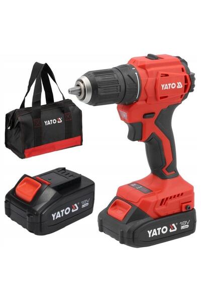 yato 18V Безчетков винтоверт 45Нм, 2x 2Ah батерии, зарядно устройство, куфар ...
