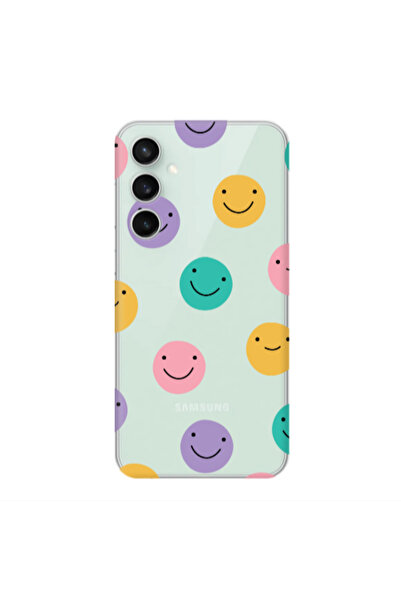 Other Samsung S24 FE Colorful smiles Transparent Silicone TPU Θήκη