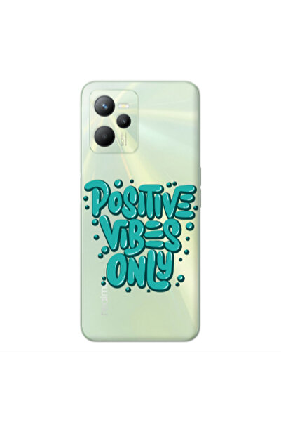Other Realme C35 Positive Vibes Only Transparent Silicone TPU Θήκη