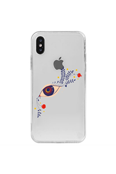 Other Apple iPhone Xs Max Flower eye Transparent Silicone TPU Θήκη