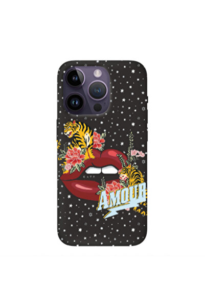 Other Apple iPhone 14 Pro Amour Black Colored Silicone TPU Θήκη