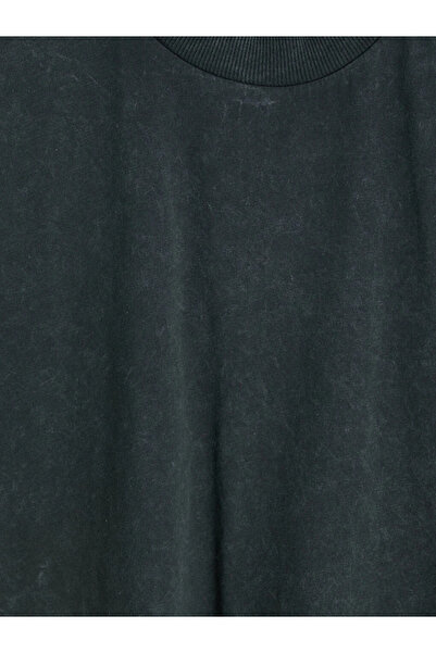 LC Waikiki Anthracite Crew Neck Women's T-Shirt