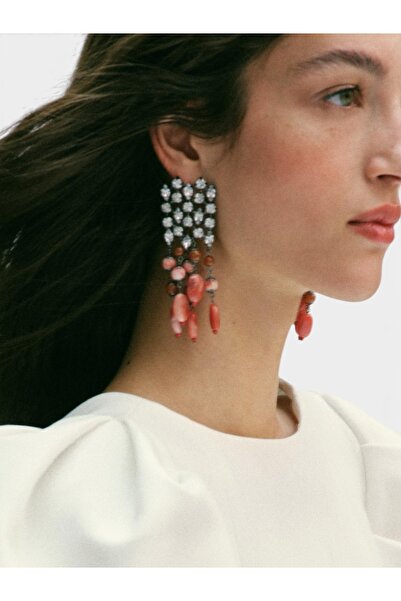 Bo Takı ve Aksesuar Colorful Stone Waterfall Earrings