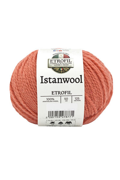 Etrofil Istanwool pređa za pletenje, losos, 100% turska vuna, 50g 125m (72278)