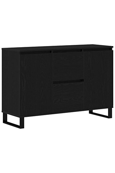 vidaxl Bufet cu sertar Stejar Negru 101,5 x 35 x 70 cm Lemn compozit