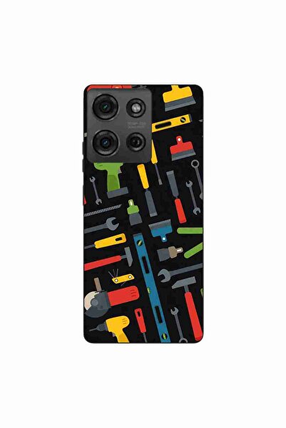 OEM Θήκη συμβατή με Motorola Moto G75 Σιλικόνης Gel TPU με σχέδιο εργαλείων