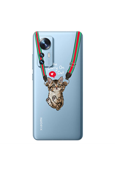 Other Xiaomi Mi 12 Swinging cat Transparent Silicone TPU Θήκη