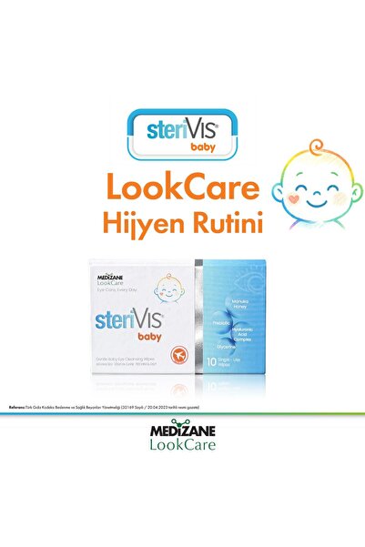 MEDIZANE LookCare SteriVIS Baby Hassas Göz Temizleme Mendili 10lu