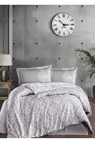 Clasy 100% Cotton Double Duvet Cover Set Toledo V1 Beige