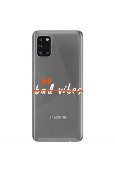 Other Samsung A31 No bad vibes 2 Transparent Silicone TPU Θήκη