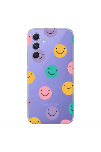 Other Samsung A35 Colorful smiles Transparent Silicone TPU Θήκη