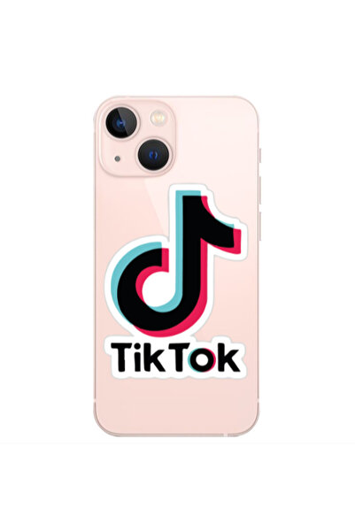 Other Apple iPhone 13 Mini Tik Tok Transparent Silicone TPU Θήκη