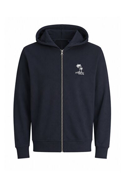 Jack & Jones Boys' Hoodie, Cotton Blend, Dark Navy
