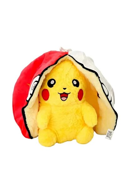 TOPROCKSTORE Sevimli Fermuarlı Peluş Karakter Pika Oyun ve Uyku Arkadaşı