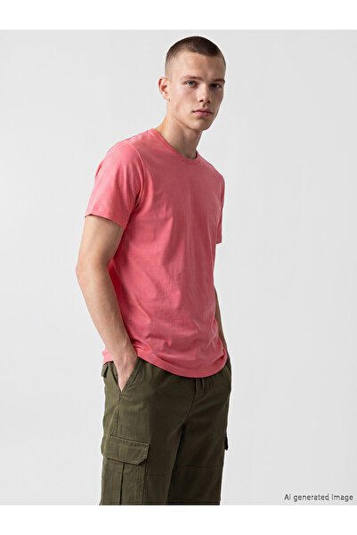 LC Waikiki Peak New Season Crew Neck Men's Combed Cotton T-Shirt