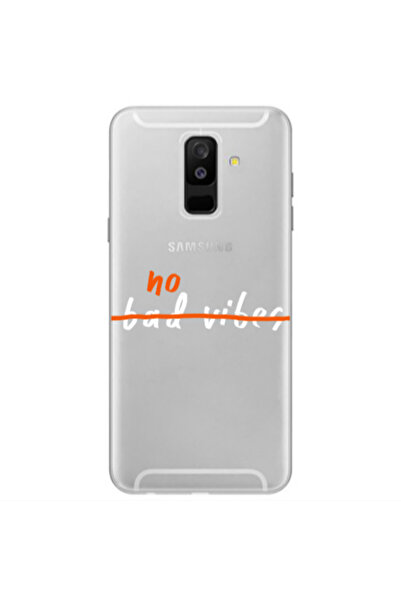 Other Samsung A6 Plus No bad vibes 2 Transparent Silicone TPU Θήκη